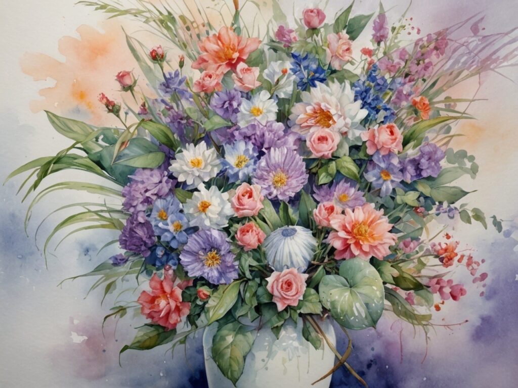 自由と愛がいっぱいの花は幸せを運ぶ