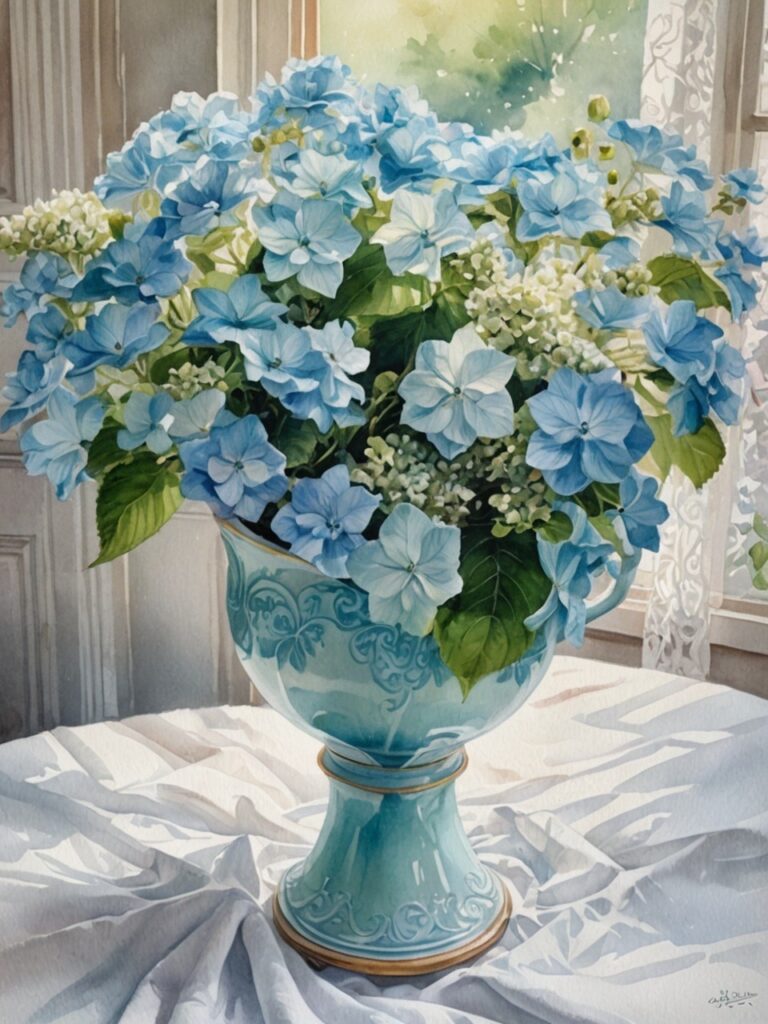花と容器のハーモニーの美しさ