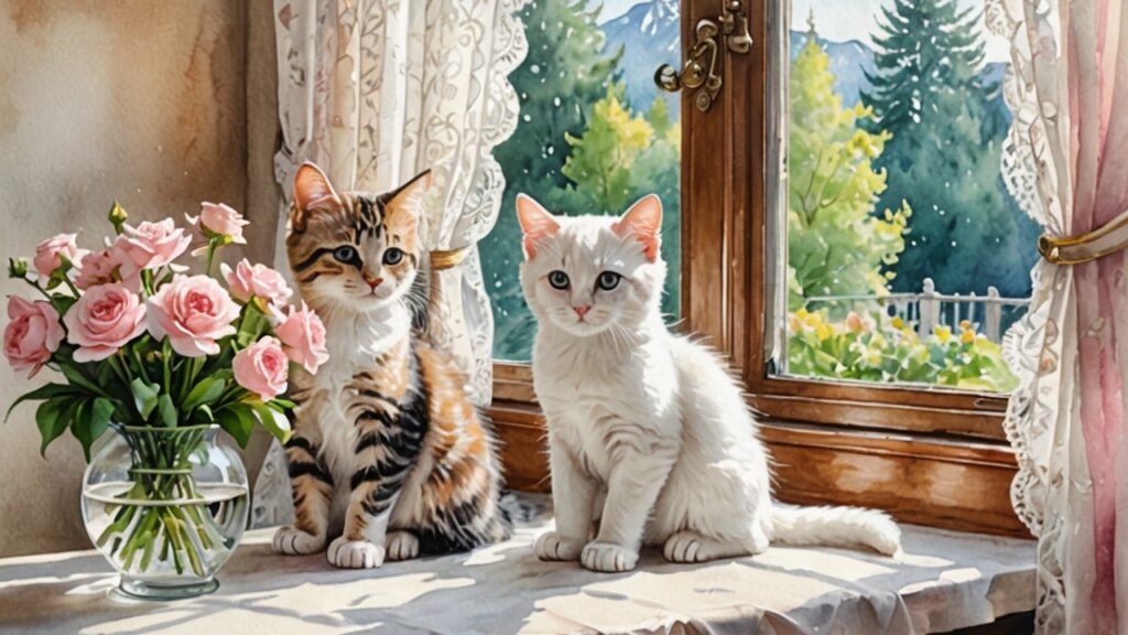 17 時々、外に出て、狩猟をするニャン