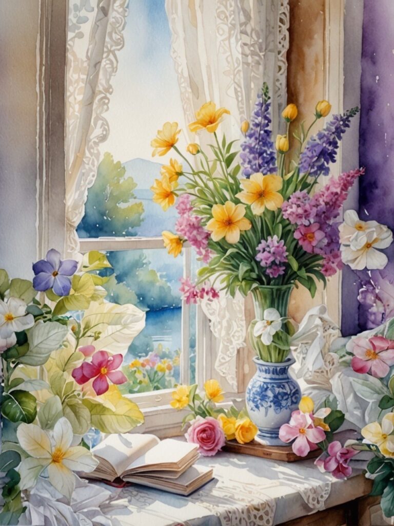 5_56 豊かな人生を花が寄り添う
