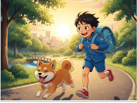 走る星と考える星の少年ラン丸