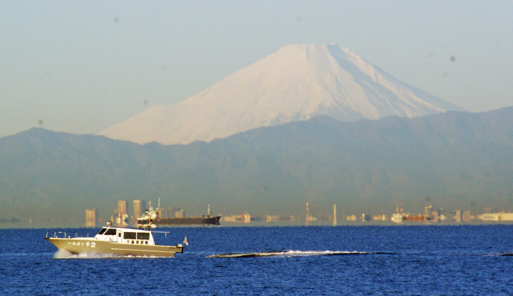 朝の富士山