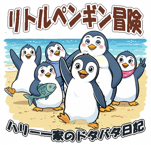 リトルペンギン冒険一家勢ぞろい