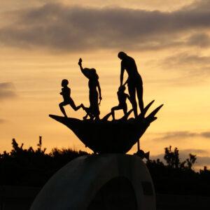 検見川浜の美しき朝