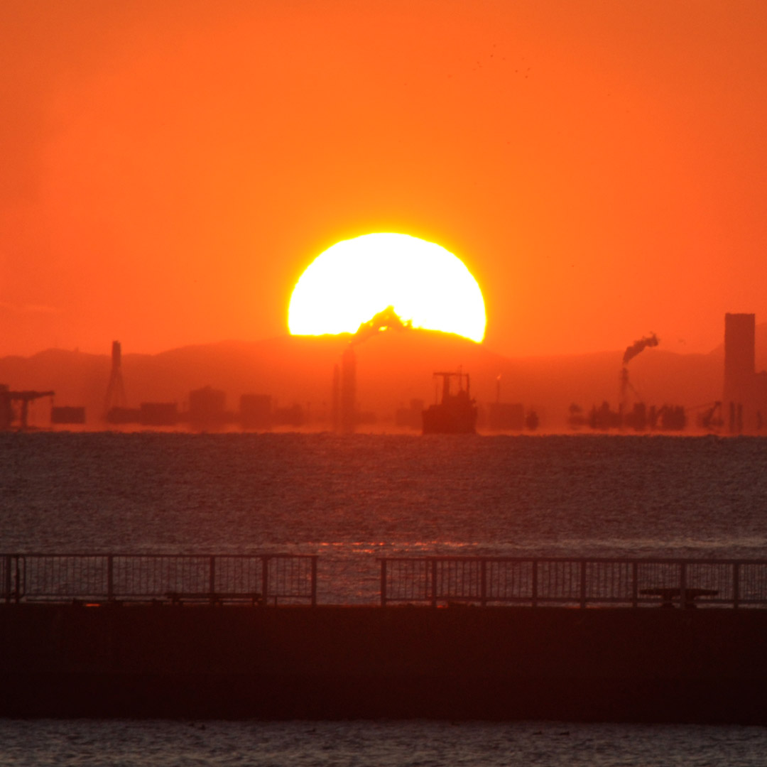 検見川浜 奇跡の光