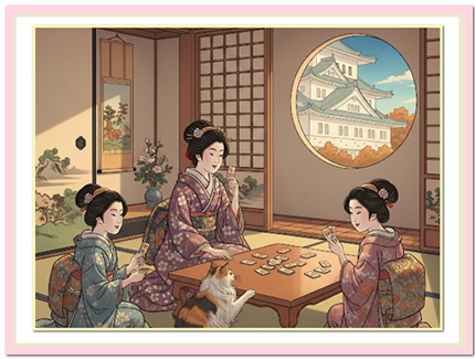 千姫の最も幸せな10年間。かるた遊び