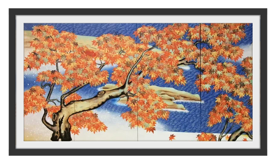 横山大観の「紅葉」